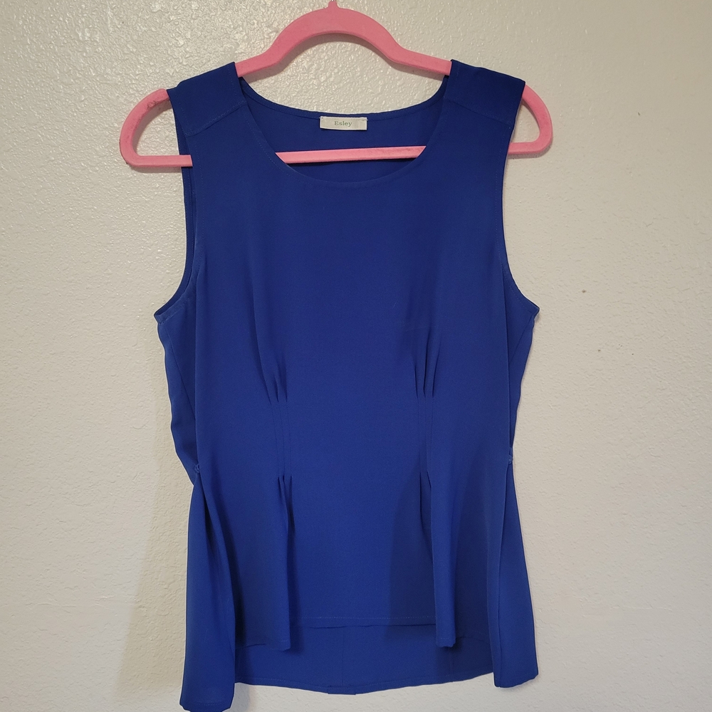 Esley Blue Women's Shell with Pink Accent